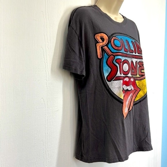 The Rolling Stones - Gray Rolling Stones Colorful Tongue Graphic Tee Size Large - Picture 4 of 8